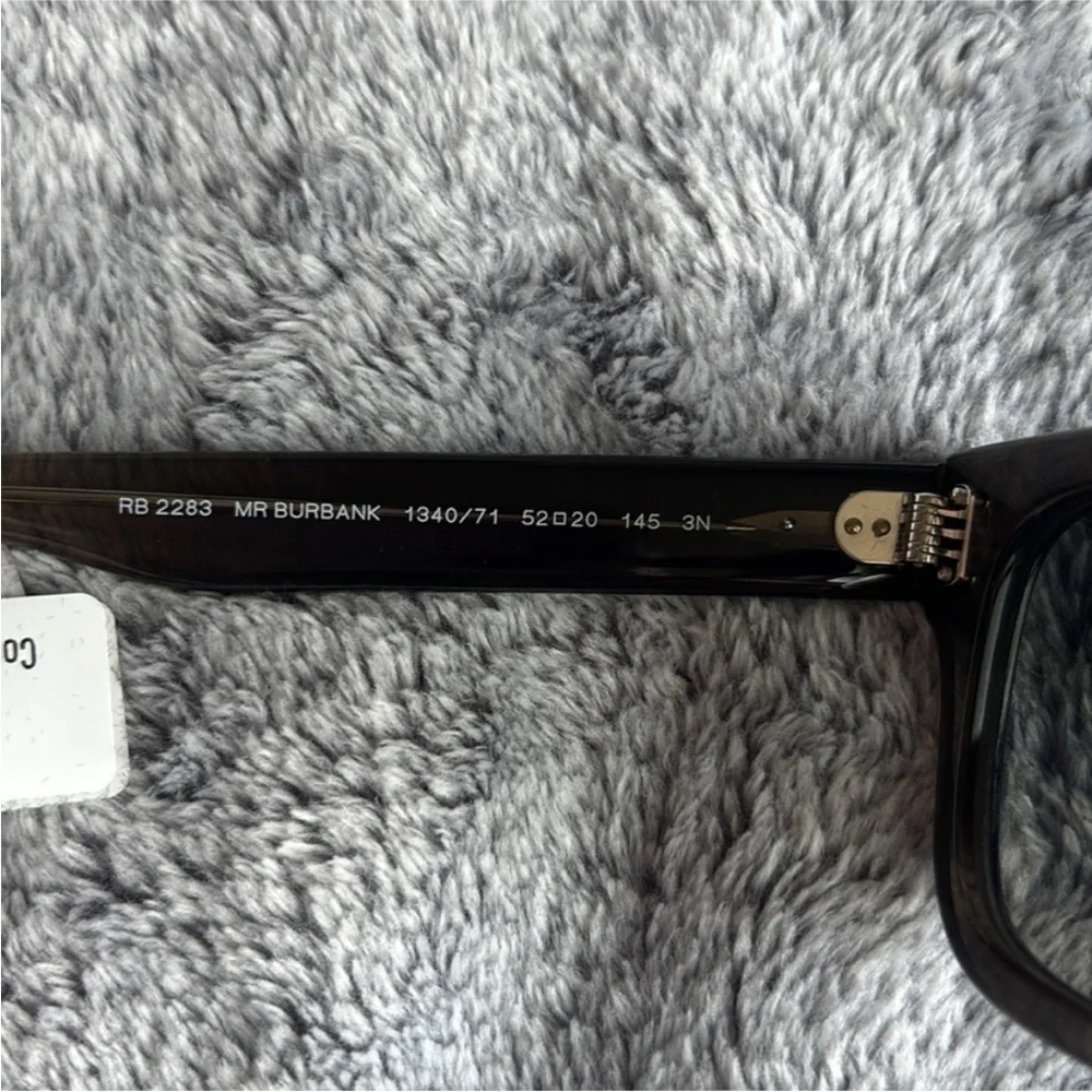 Ray-Ban Mr Burbank 52mm Rectangular Sunglasses in Transparent Grey NWT